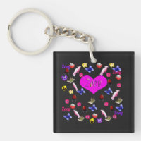 Zoey Name With Butterflies Bunnies Parrots,