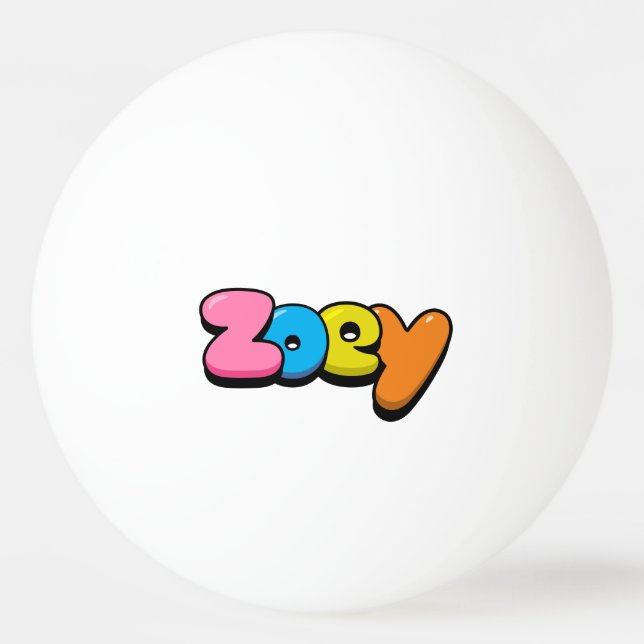 Zoey Ping Pong Ball (Front)