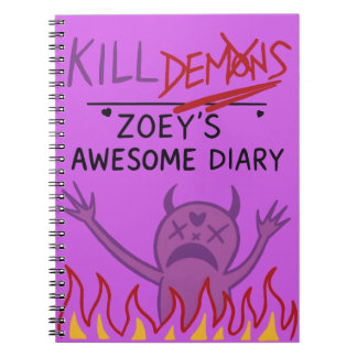 Zoey’s Awesome Diary – Funny Purple Demon Notebook