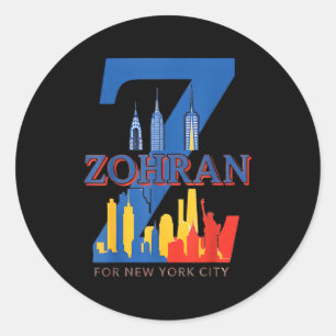 Zohran Mamdani Classic Round Sticker