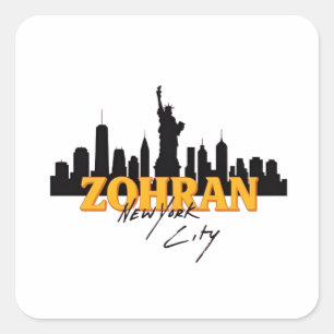 Zohran Mamdani for Mayor NYC Democratic Square Sticker