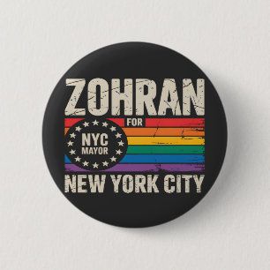 Zohran Mamdani For NYC Mayor LGBTQ Democrat 6 Cm Round Badge