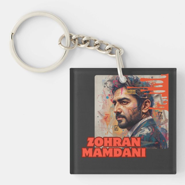 Zohran Mamdani Key Ring (Front)