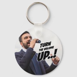 Zohran Mamdani - Turn the Volume Up Key Ring