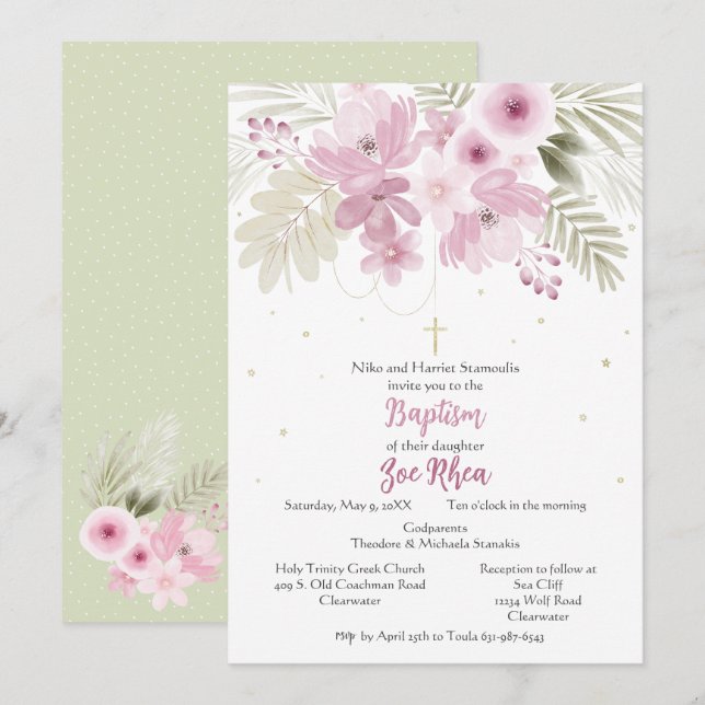 Zoie Invitation (Front/Back)