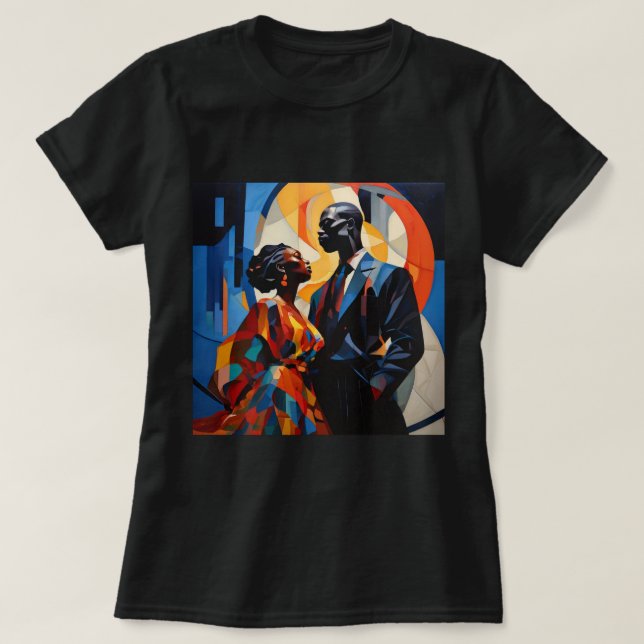 ZOINK Black Couple 0025395 T-Shirt (Design Front)