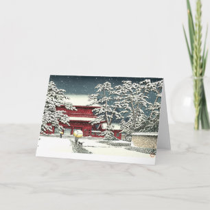 "Zojoji in Snow" by Kawase Hasui 川瀬 巴水 Holiday Card