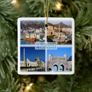 zOM003 MUSCAT Central Business District, Ceramic Ornament