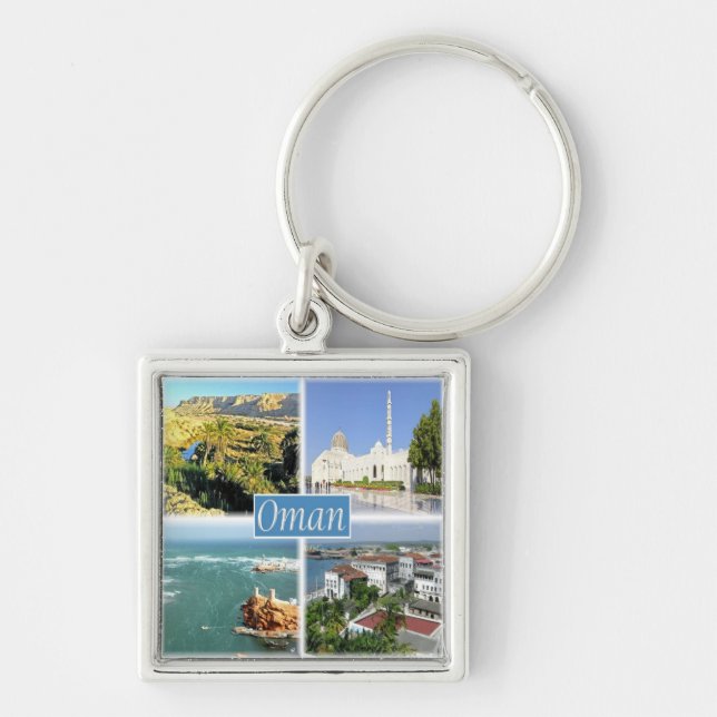 zOM005 OMAN collage, Asia, Key Ring (Front)