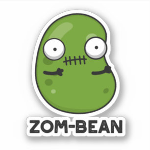 Zom-bean Funny Halloween Zombie Bean Pun