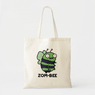 Zom-bee Cute Halloween Zombie Bee Pun Tote Bag