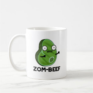 Zom-beef Funny Halloween Zombie Meat Pun Coffee Mug