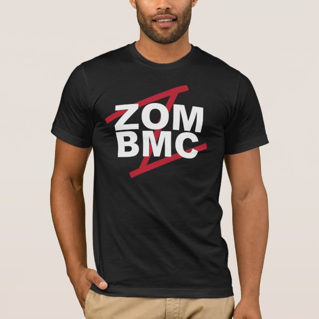 ZOM BMC  White letters on Red Z T-Shirt (Front)