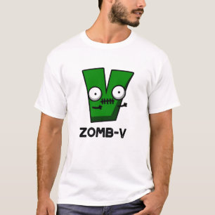Zomb-V Funny Halloween Zombie Alphabet V Pun  T-Shirt