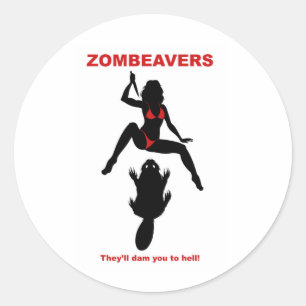 ZOMBEAVERS sticker