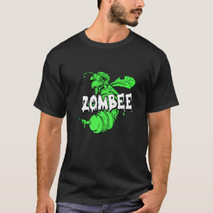 Zombee  Halloween Costume Cool Bee Zombie Pun Beek T-Shirt