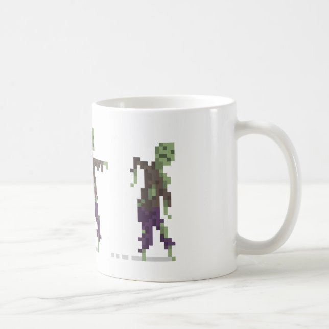 Zombie 8-Bit Pixel Art Mug (Right)