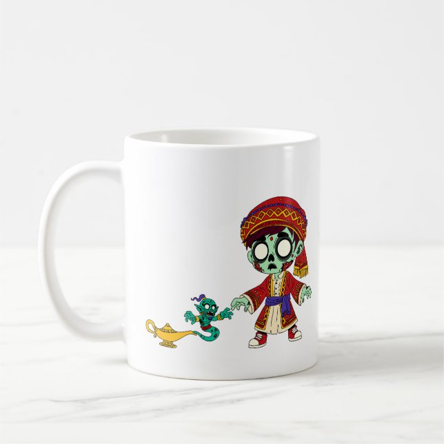 Zombie Aladdin & Zombie Genie Coffee Mug (Left)