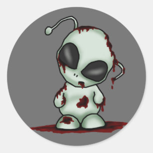 Zombie Alien Sticker