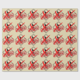 Zombie Apocalypse Birthday   Halloween Biohazard Wrapping Paper