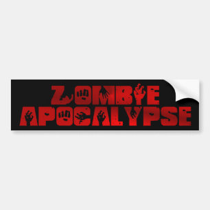 Zombie Apocalypse Bumper Sticker