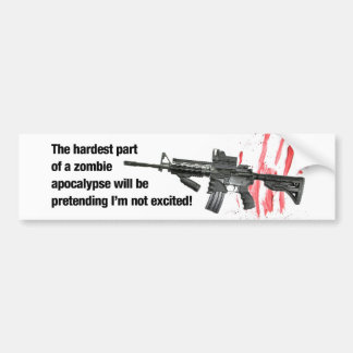 Zombie Apocalypse Bumper Sticker