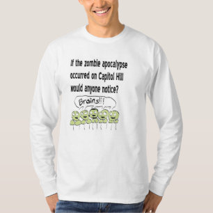 Zombie apocalypse capitol hill long sleeve T-shirt