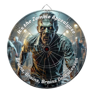 Zombie Apocalypse Creepy Funny Dartboard