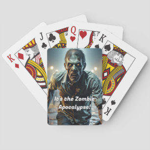 Zombie Apocalypse Creepy Funny Playing Cards