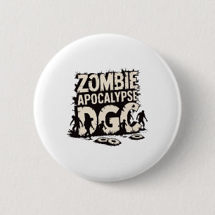 Zombie Apocalypse Dgc Funny Disc Golf Zombie Lover 6 Cm Round Badge