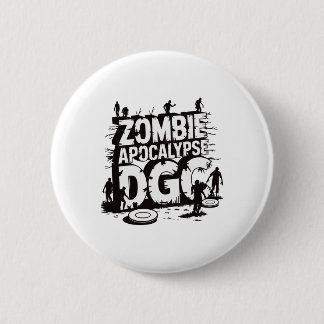 Zombie Apocalypse Dgc Funny Disc Golf Zombie Lover 6 Cm Round Badge