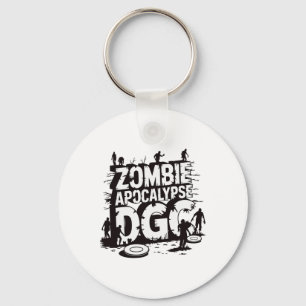 Zombie Apocalypse Dgc Funny Disc Golf Zombie Lover Key Ring
