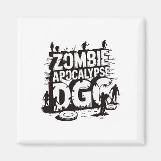 Zombie Apocalypse Dgc Funny Disc Golf Zombie Lover Magnet