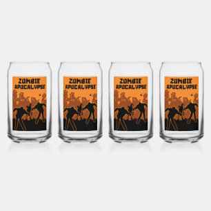 Zombie Apocalypse Gifts Can Glass