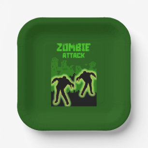 Zombie Apocalypse Kids Paper Plate