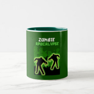 Zombie Apocalypse Kids Two-Tone Coffee Mug