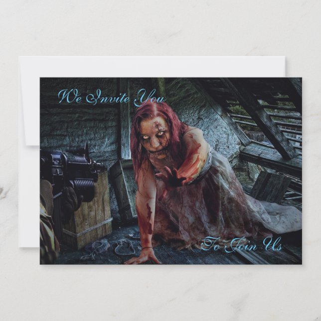 Zombie Apocalypse Party Invitation (Front)