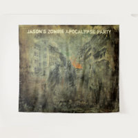 Zombie Apocalypse Party Photo Backdrop Wall Prop
