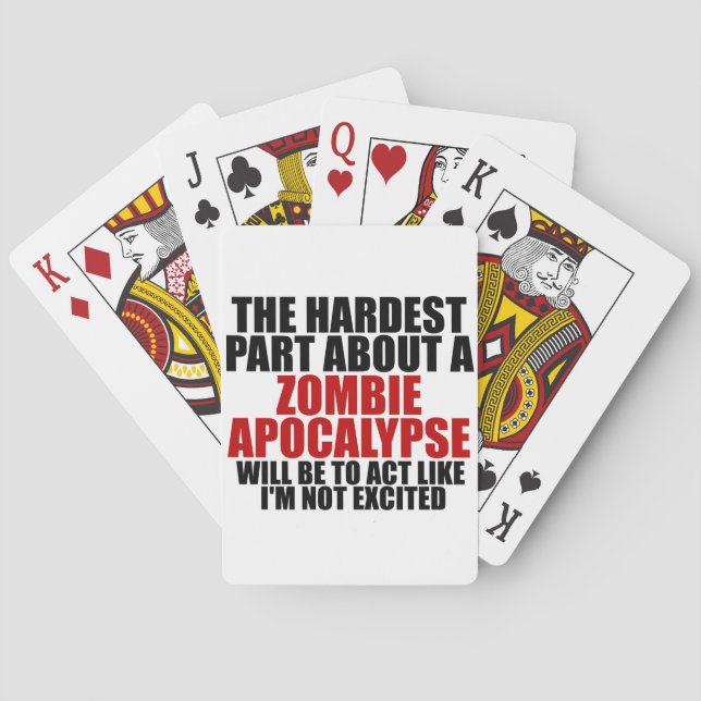 Zombie Apocalypse Playing Cards (Back)