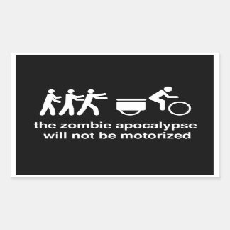 Zombie Apocalypse (Sheet of 4) Rectangular Sticker