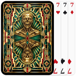 Zombie, Art Deco Mythical Playing Cards