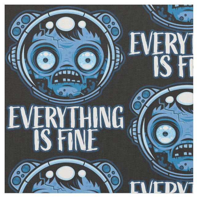 Zombie Astronaut Is Fine Fabric (Close Up)