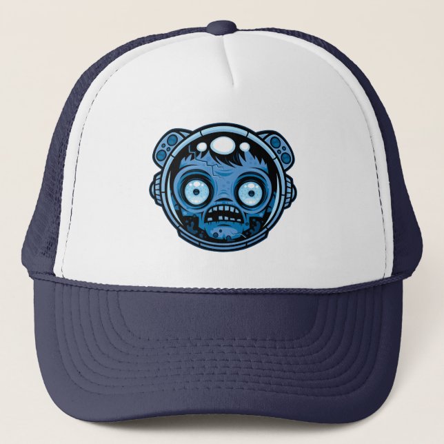 Zombie Astronaut Trucker Hat (Front)