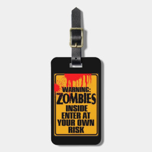 Zombie Attack Luggage Tag
