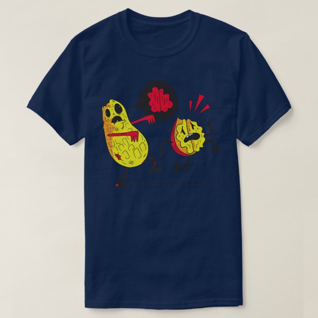 Zombie avocados walking T-Shirt (Design Front)
