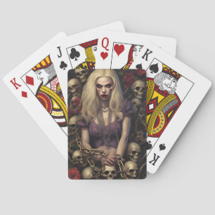 Zombie Babe 05 Playing Cards