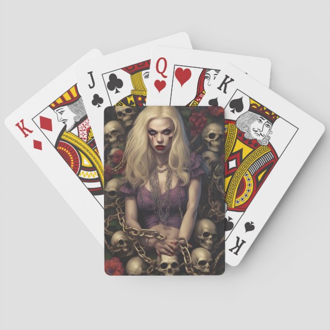 Zombie Babe 05 Playing Cards (Back)