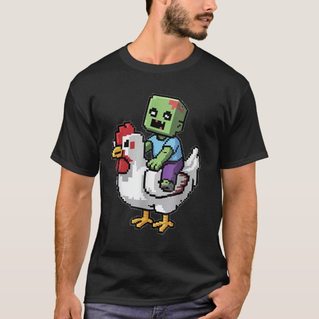 Zombie Baby Chicken Rodeo T-Shirt (Front)