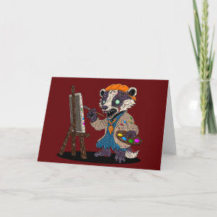 Zombie Badger Artist Card