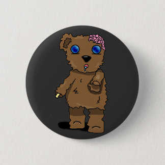 Zombie Bear Button! 6 Cm Round Badge